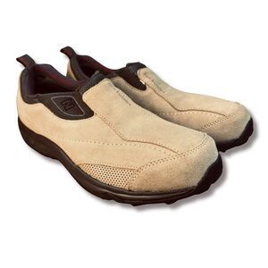 New Balance 640 Abzorb Shoes Womens 11 / 2A Narrow Sneakers Slip-On Tan Suede